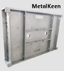 TIG welded stainless steel plasma etch chamber with liner shield mounts