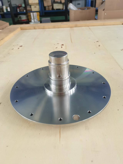 Custom Precision Motor Flange Shaft & Drive Disc