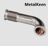 orbital TIG welded stainless vacuum pipe spool with ISO-K flanges