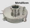 custom water-cooling flange for semi-conductor equipment made of stainless steel