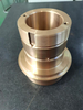 Precision Machined Bronze Bushing - CNC Turned Flanged Sleeve with External Thread for Wear Resistance & Transmission